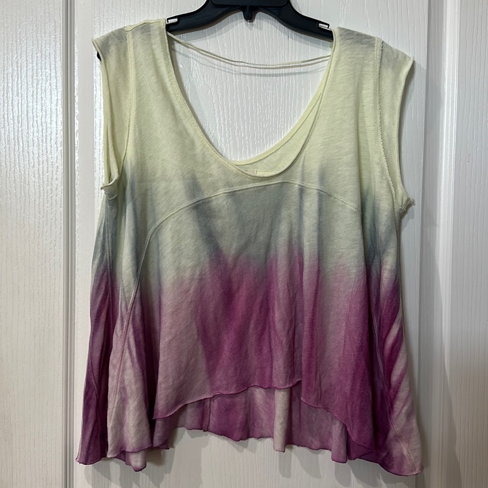 We the free Sz XS overszed tie-dye sleeveless top